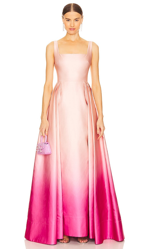 SAU LEE Bella Gown in Pink. - size 0 | Revolve Clothing (Global)