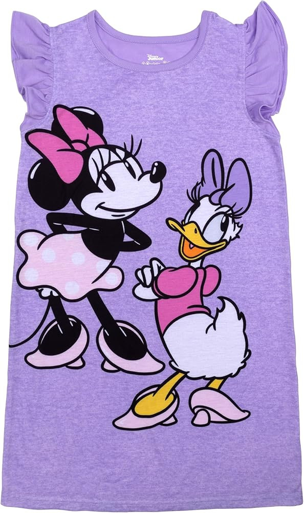 Disney Girls' Dress Nightgown, Short-Sleeve Fantasy Gown, Soft & Cute Pajamas for Kids | Amazon (US)