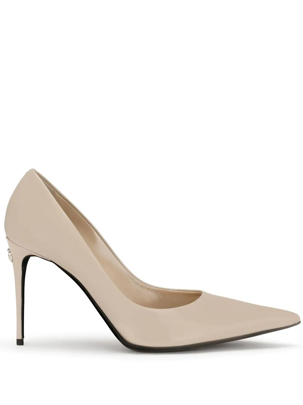 Dolce & Gabbana KIM DOLCE&GABBANA 90mm patent leather pumps - Neutrals | Farfetch Global