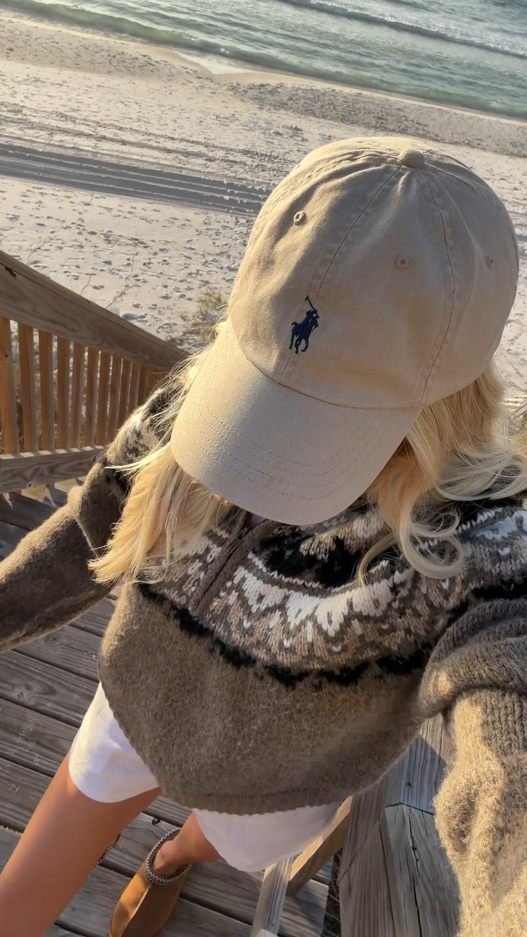 Wearing a medium in sweater, small in shorts, shoes are true to size - linking similar!
#kathleenpost

Travel outfit, airport outfit, running errands, school drop off, fair isle sweater, work from home 