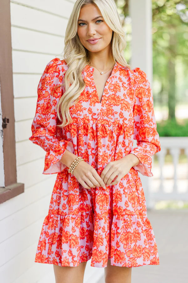 In Your Happy Place Lavender Abstract Dress | The Mint Julep Boutique