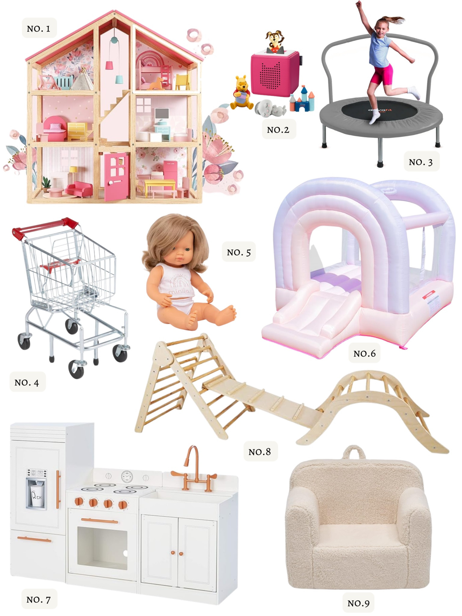 Best Toddler Girl Gift Guide 
Doll House
bounce house
shopping cart
Modern play kitchen 
Indoor play gym
Trampoline
Tonie Bix
Miniland Doll

#LTKkids #LTKHoliday #LTKCyberWeek