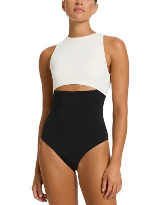 JETS High Neck Cut Out One Piece Swimsuit  | Bloomingdale's EDITORIAL Vacation Women | Bloomingdale's (US)