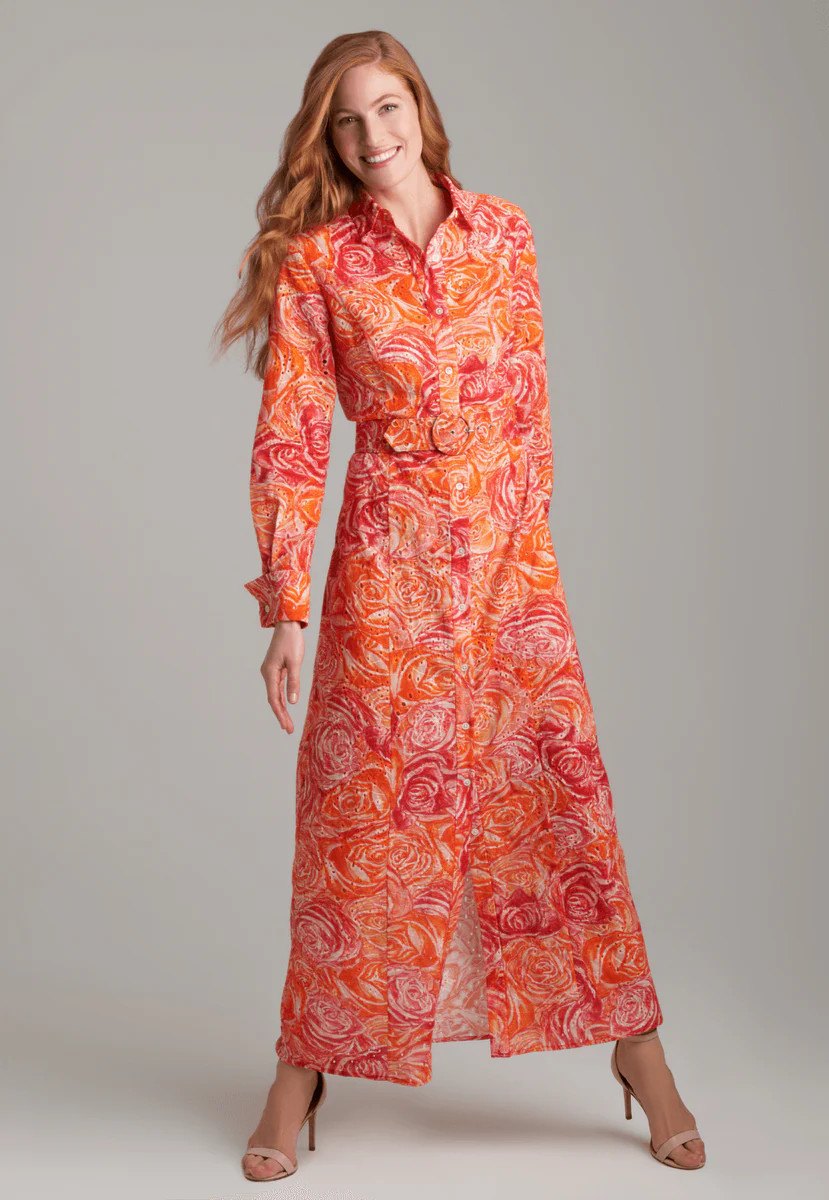 Kathe Cotton Dress in Crimson Glory | Ala von Auersperg