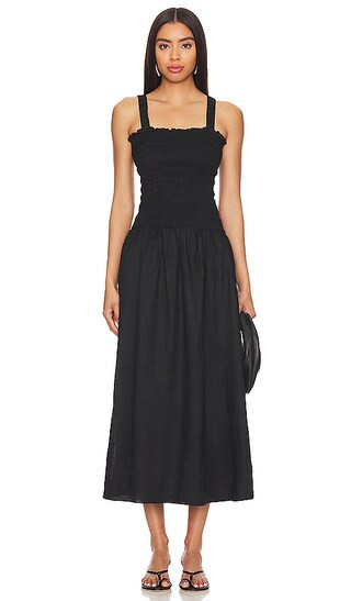 Messina Midi Dress in Black | Revolve Clothing (Global)