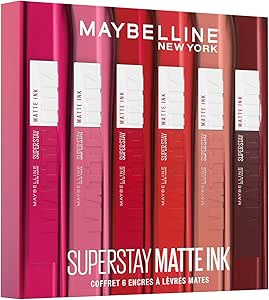 Maybelline New York - Cofanetto Esclusivo di 6 Rossetti Liquidi Lunga Tenuta - Superstay Matte In... | Amazon (IT)