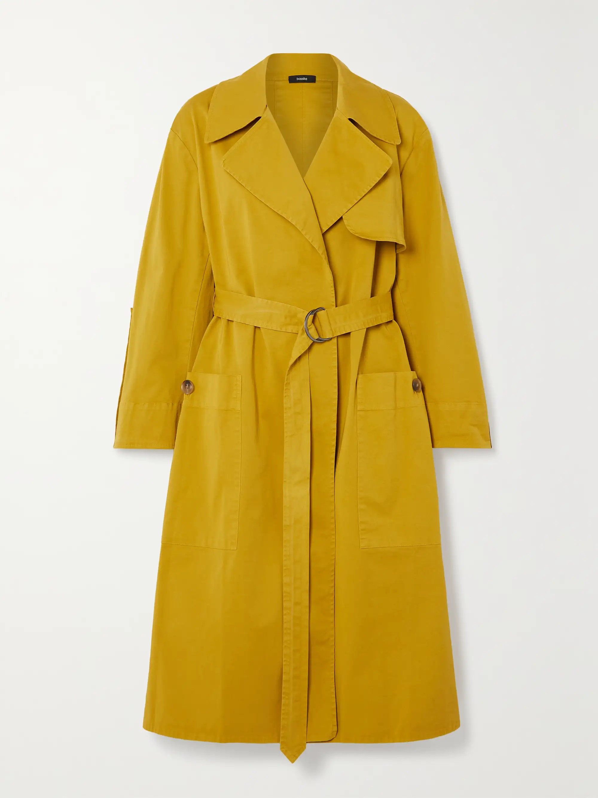 + NET SUSTAIN oversized belted stretch-cotton twill trench coat | NET-A-PORTER (US)