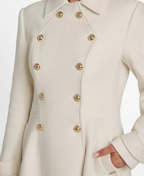 Women's Double-Breasted Skirted Coat | Macy's