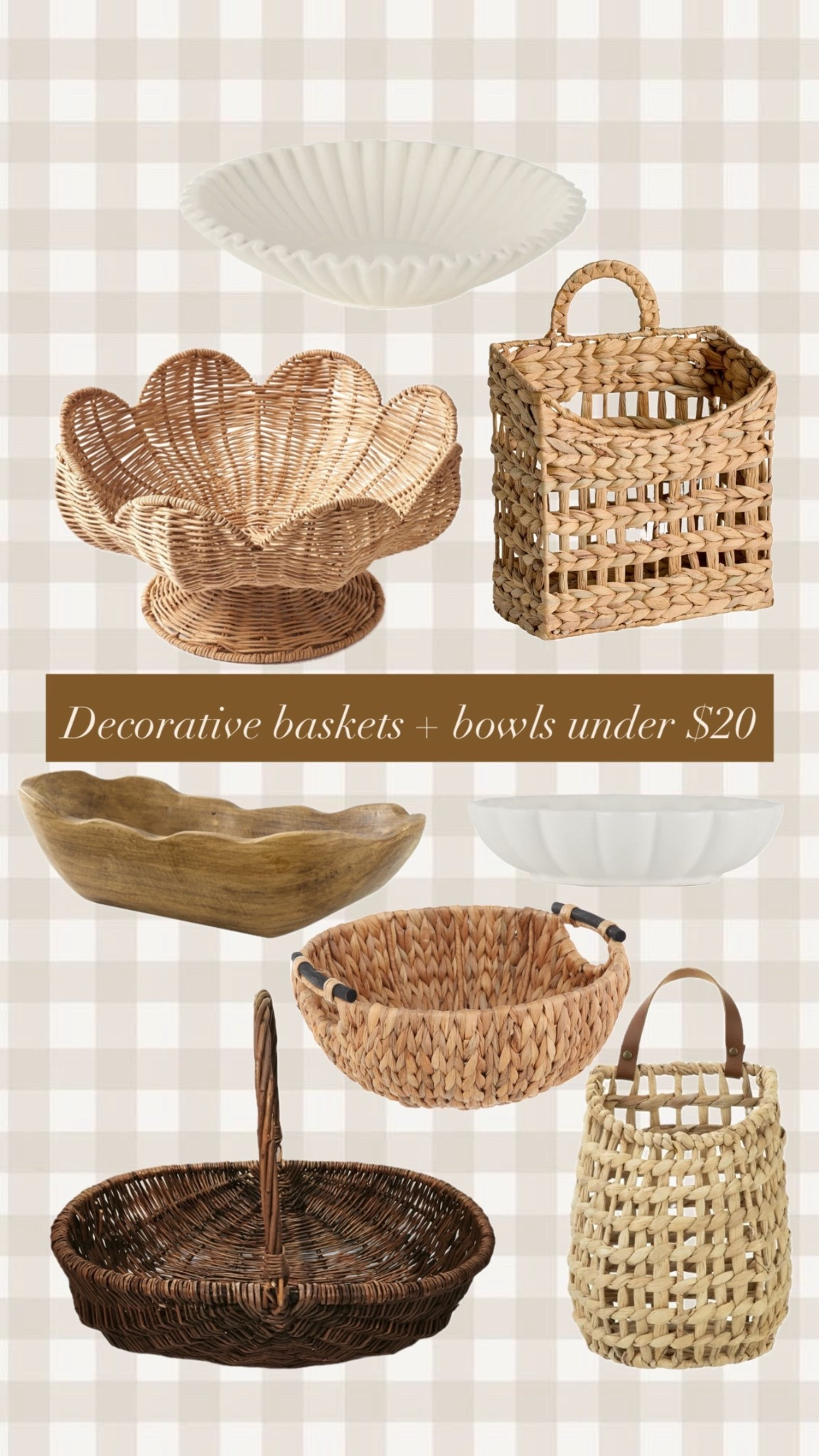 Decorative baskets and bowls under $20. 🤎

#LTKHome