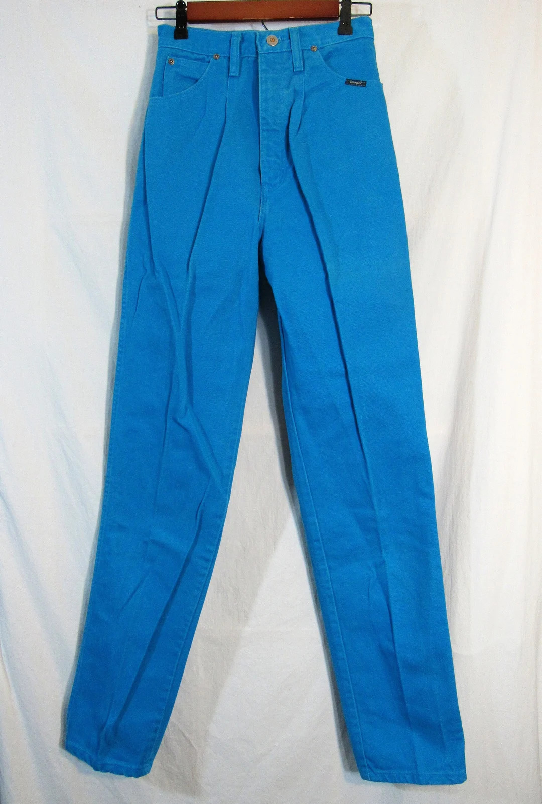 90s Vintage Wrangler Women's 17MWZTB Silverlake Silver Lake Bareback Teal Blue Green Denim Jeans,... | Etsy (US)