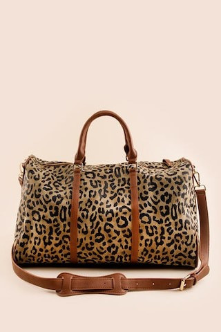 Tali Leopard Printed Weekender | Francesca's
