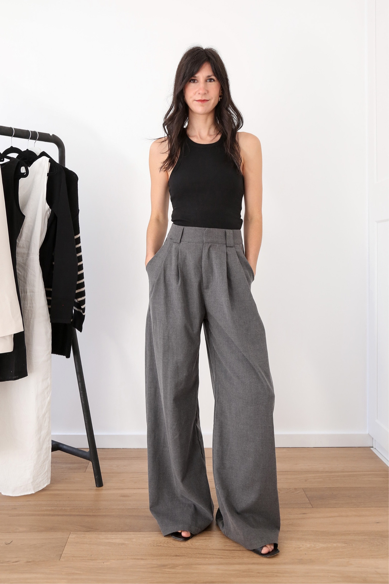 This ribbed tank is one of my favourites. Wearing size AU8 in both the tank and the pants. Trousers are a super wide fit through the leg

#LTKunder100 #LTKeurope #LTKaustralia