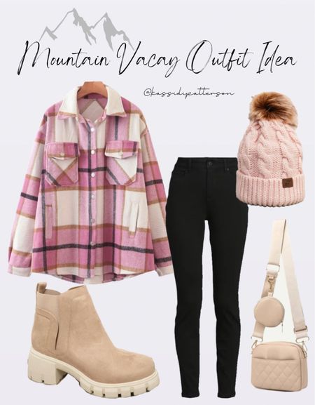 Mountain outfit 🗻

Plaid shacket, pom pom beanie, Gatlinburg outfit, Tennessee outfit, mountain vacation outfit

#LTKunder50 #LTKstyletip #LTKtravel