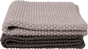 Creative Co-Op Square Cotton Knit Dish Cloths (Set of 2 Pieces) | Amazon (US)
