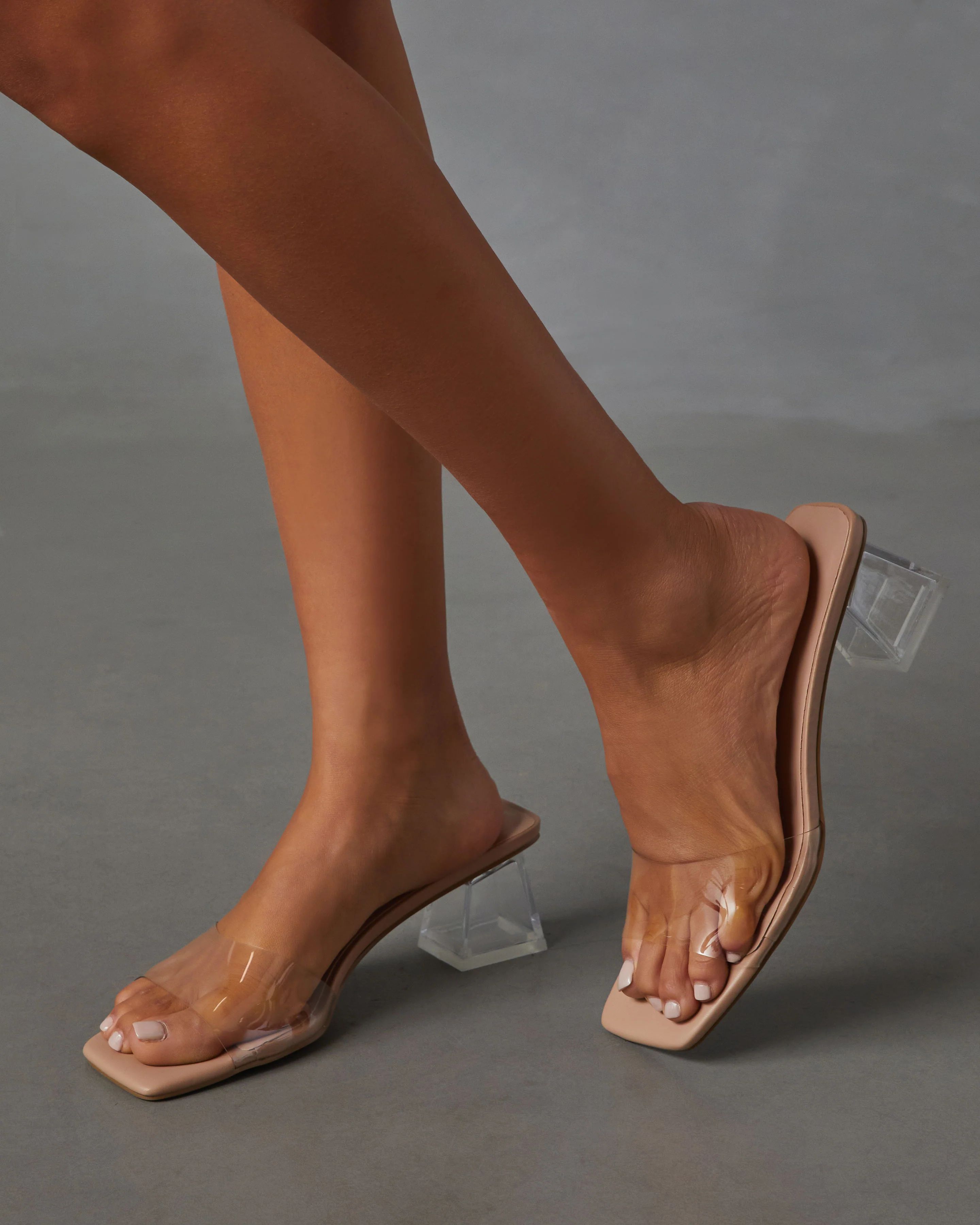 Xava Clear Heeled Sandal | VICI Collection