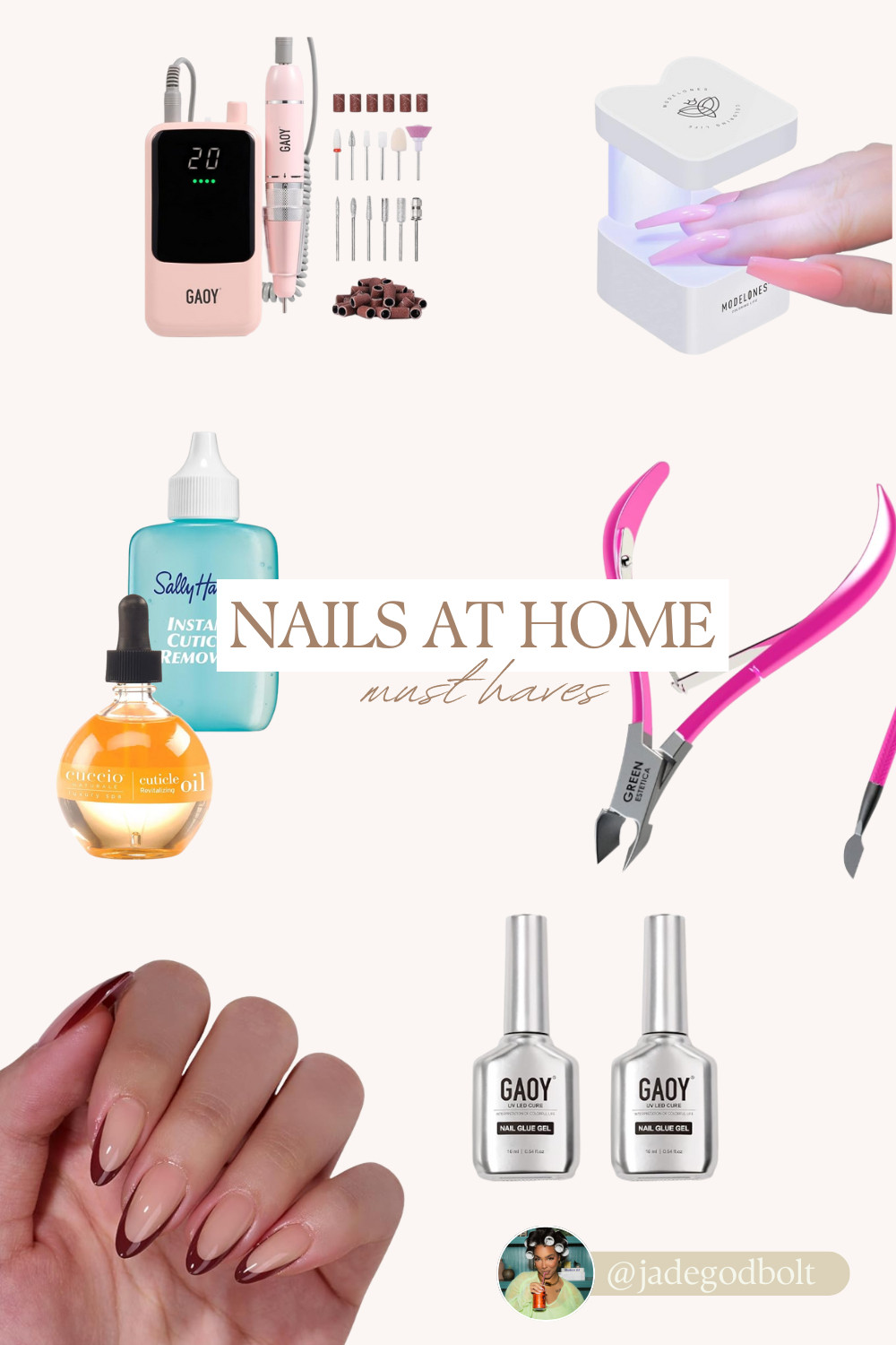 A lil self care & nails done at home never hurts! #nails #nailsoftheday #gelxathome #diynails 

 #LTKBeauty