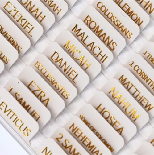 66 Bible Tabs – Gold Laminated Bible Chapter Tabs for Women & Men | Easy-to-Apply Bible Book Tabs for Study Bible with Tabs | Large Print Tabs for Bible, Bible Tabs for Women & Mens Bibles (Gold) | Amazon (US)