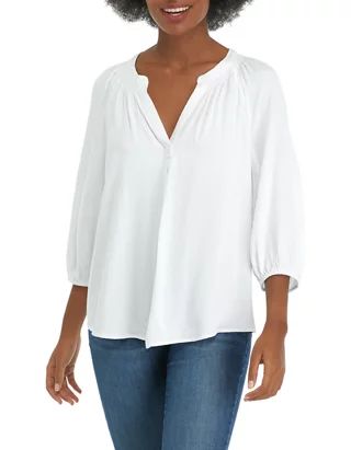 Women's 3/4 Sleeve Peasant Top | Belk