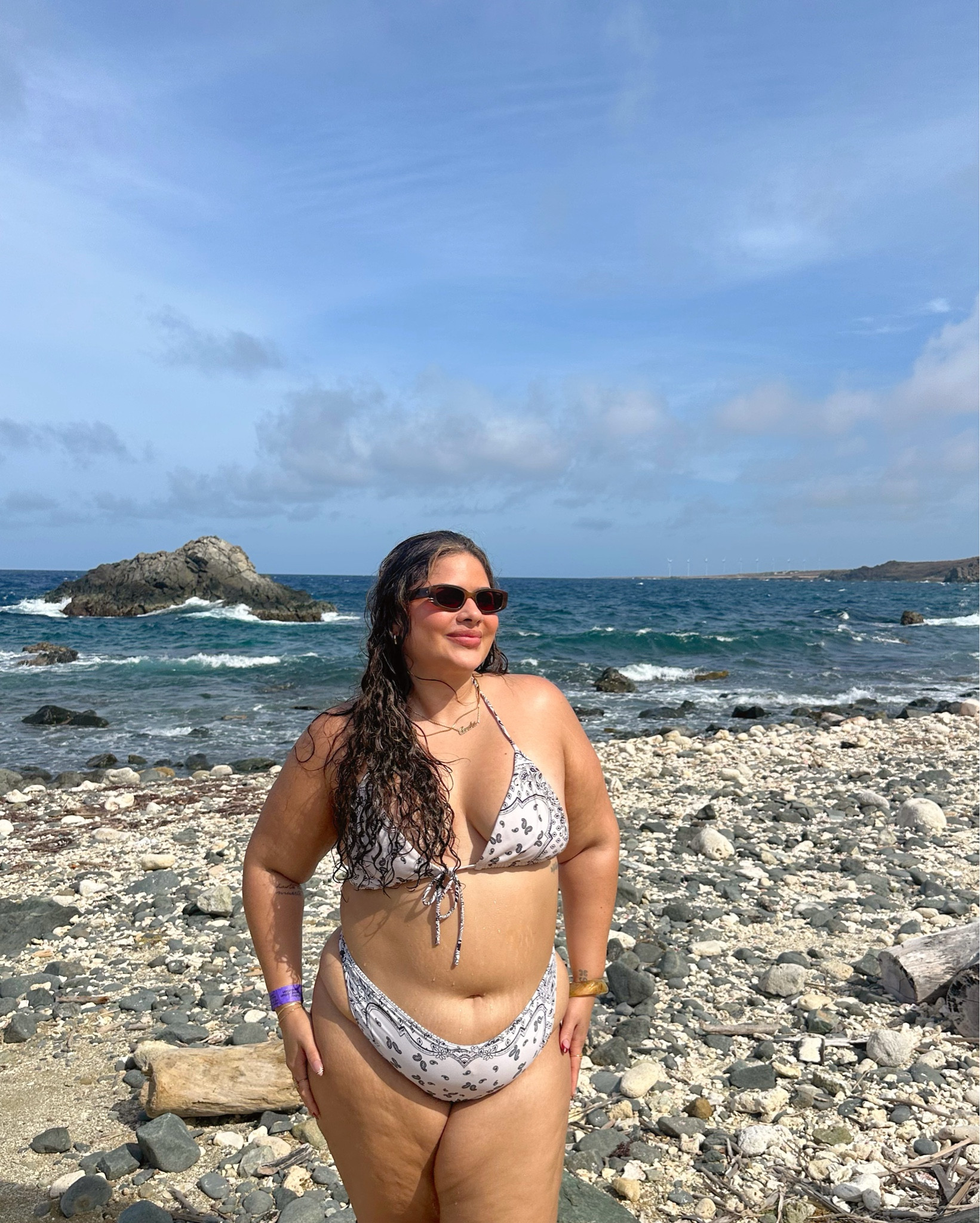 bikini I wore in Aruba 💦 wearing size XL in the top and curve one in the bottom (I always flip them to have more coverage at the front!)

#LTKSwim #LTKStyleTip #LTKMidsize