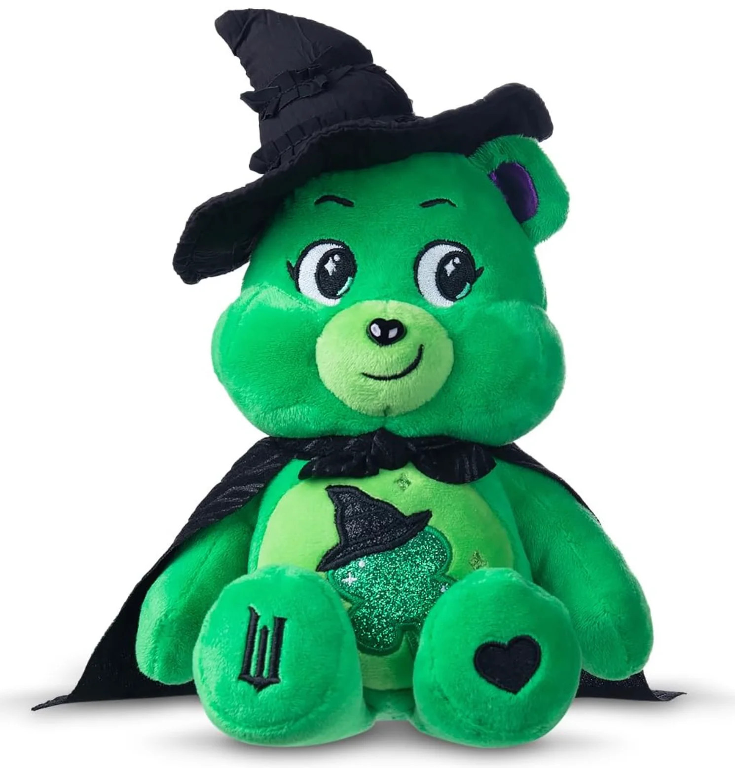 Care Bears X Wicked Fun Size Plush - Good Luck Bear as Elphaba | Walmart (US)