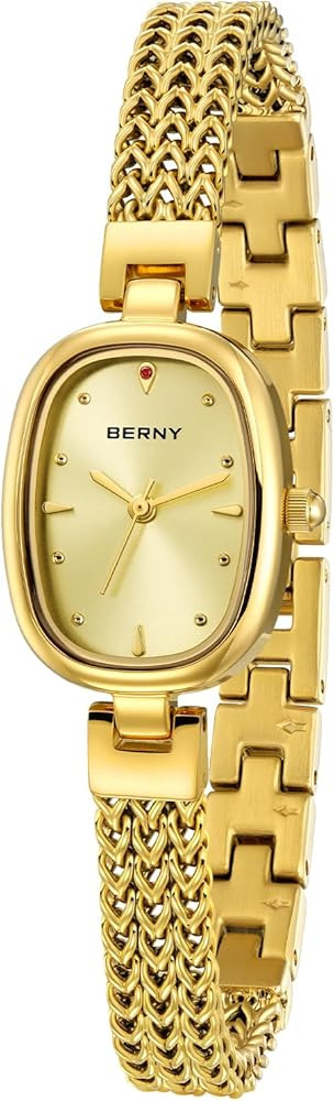 BERNY Small Gold Watches for Women Waterproof Dainty Women's Wrist Watch Vintage Ladies Analog Qu... | Amazon (US)