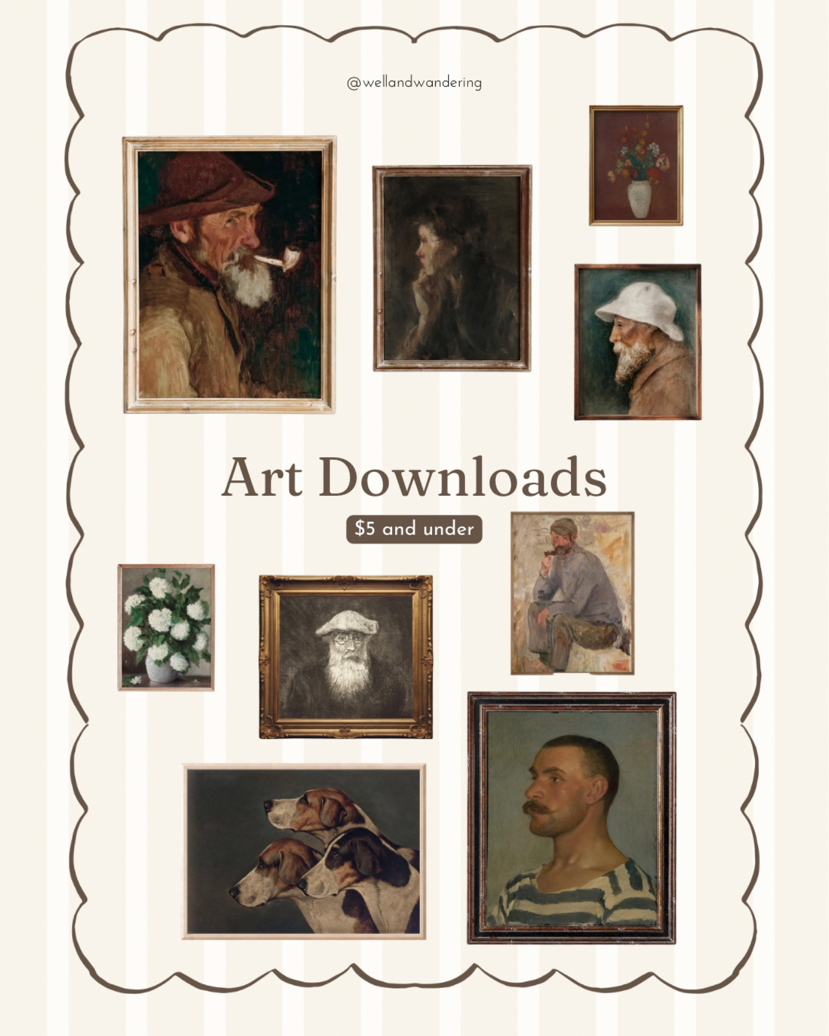 My favorite hack for affordable art! I usually print it at Walgreens on matte photo paper and then paint modge podge (matte) to make it look like a painting! If I want it oversized, I like to print it at office max in poster size! 