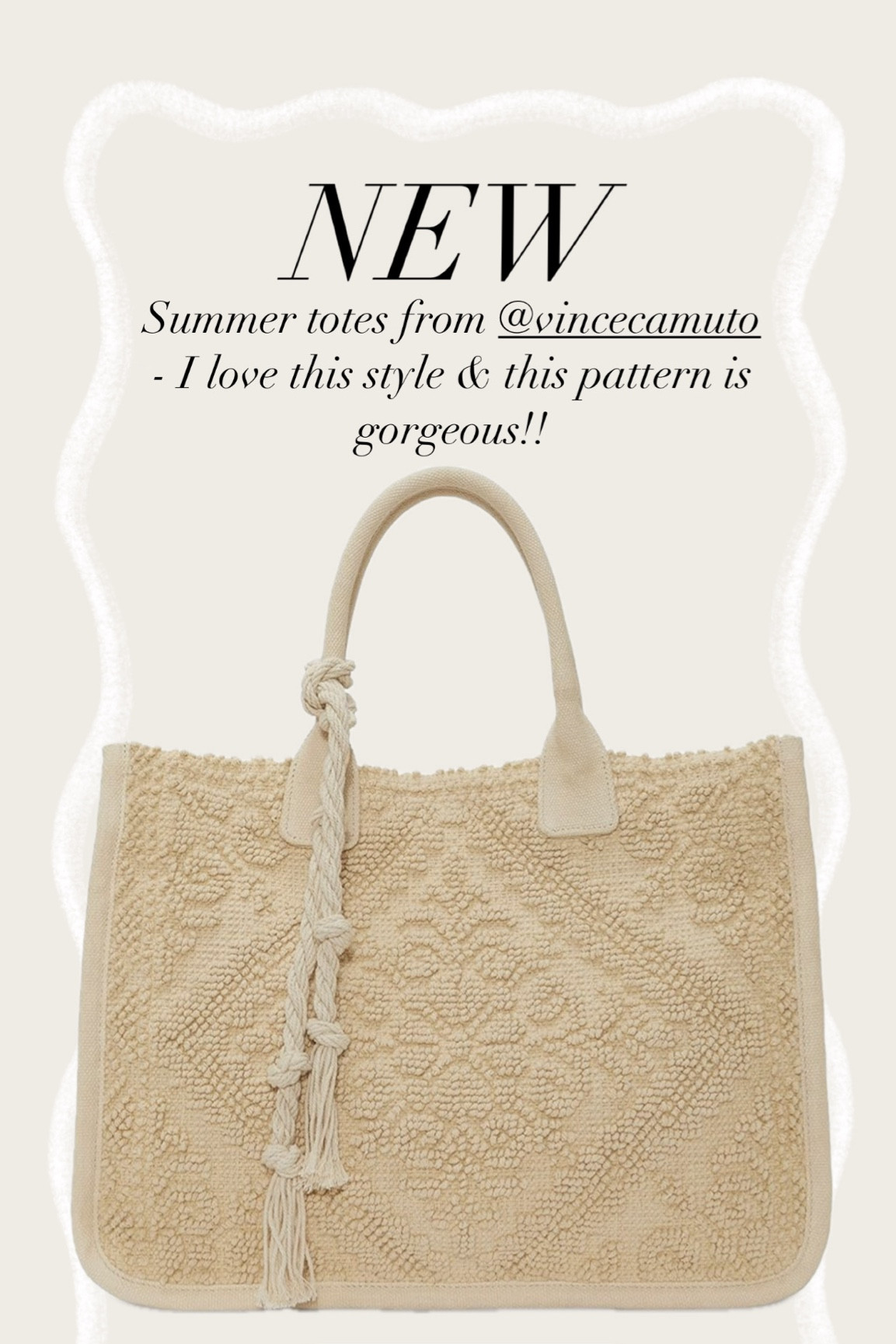 New summer Orla tote from Vince Camuto. 
Summer travel carryon beach bag 



#LTKMidsize #LTKTravel #LTKFindsUnder100