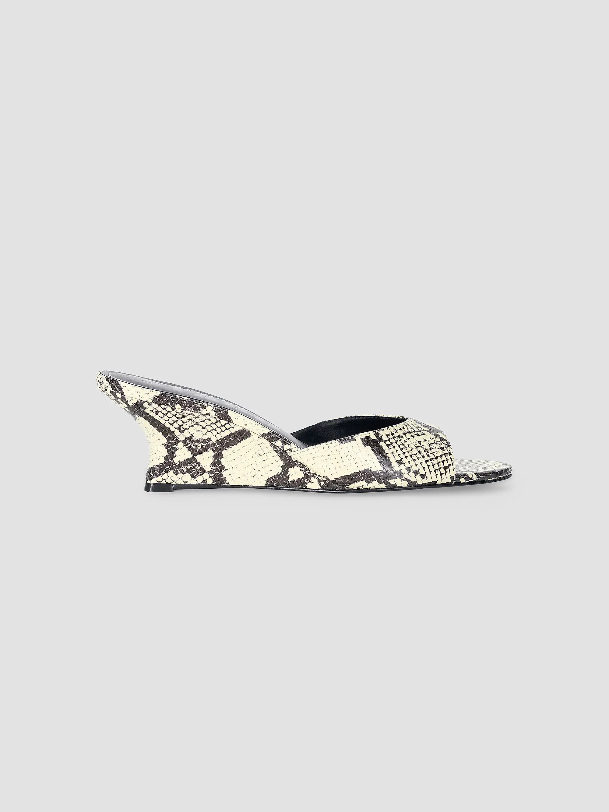 Brigitte 60MM Snake-Embossed Mules | Saks Fifth Avenue