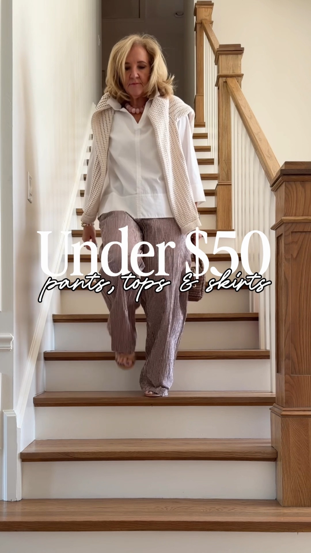 Mostly target pieces but still mixed with affordable pieces. 
Seersucker pants size small
White top size medium 
Tan skirt & hoodie medium 
Blue stripe skirt I’m wearing a small but need a medium 
White tee is true to size I this is a small but I bought it fitted 
20% off this new stunning bracelet stack with code NANETTE20

#LTKPetite #LTKOver40 #LTKSaleAlert