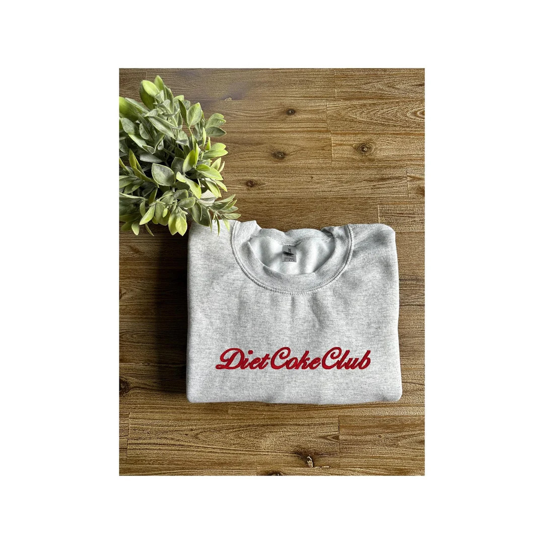 Diet Coke Club Sweatshirt, Diet Coke Crewneck, I Need a Diet Coke, Trendy, Gift Sweater, Embroide... | Etsy (US)