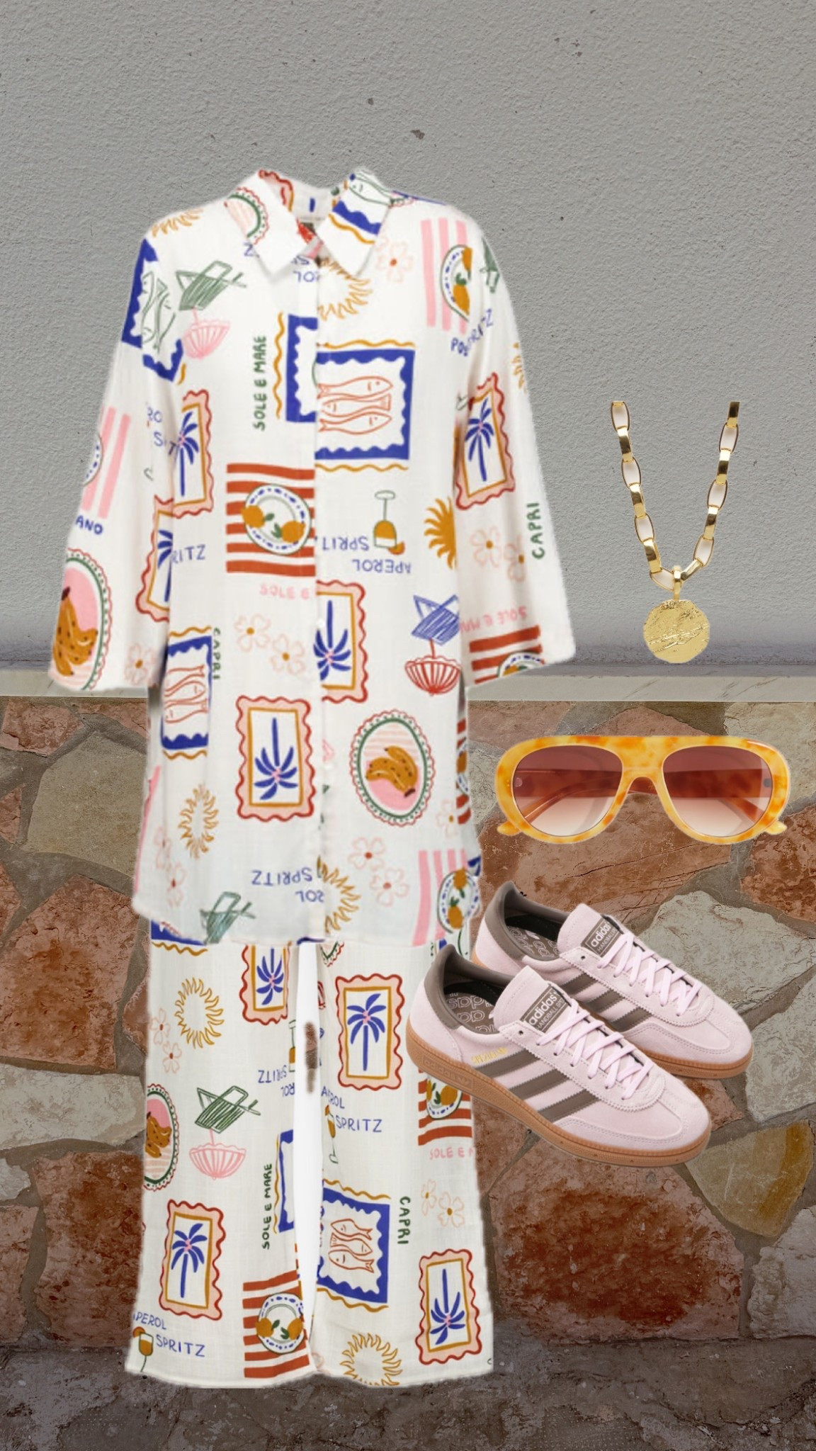 Spring summer co-ord
Colourful outfit 
Adidas spezial 
Sun print 
Oversized outfit 
Holiday outfit 

#LTKuk #LTKAprilSpotlight #LTKspring
