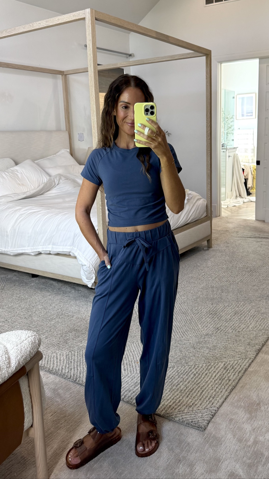 This set from Target is suchhh a good FP dupe! I love the blue color, comes in a few colors. The top is a bit cropped but I’m still in my true size small in both pieces! $50!

#LTKU #LTKootd