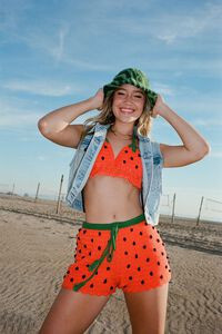 Crochet Sweater-Knit Watermelon Shorts | Forever 21 (US)