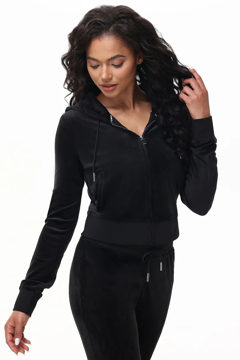 OG Big Bling Velour Hoodie | Juicy Couture