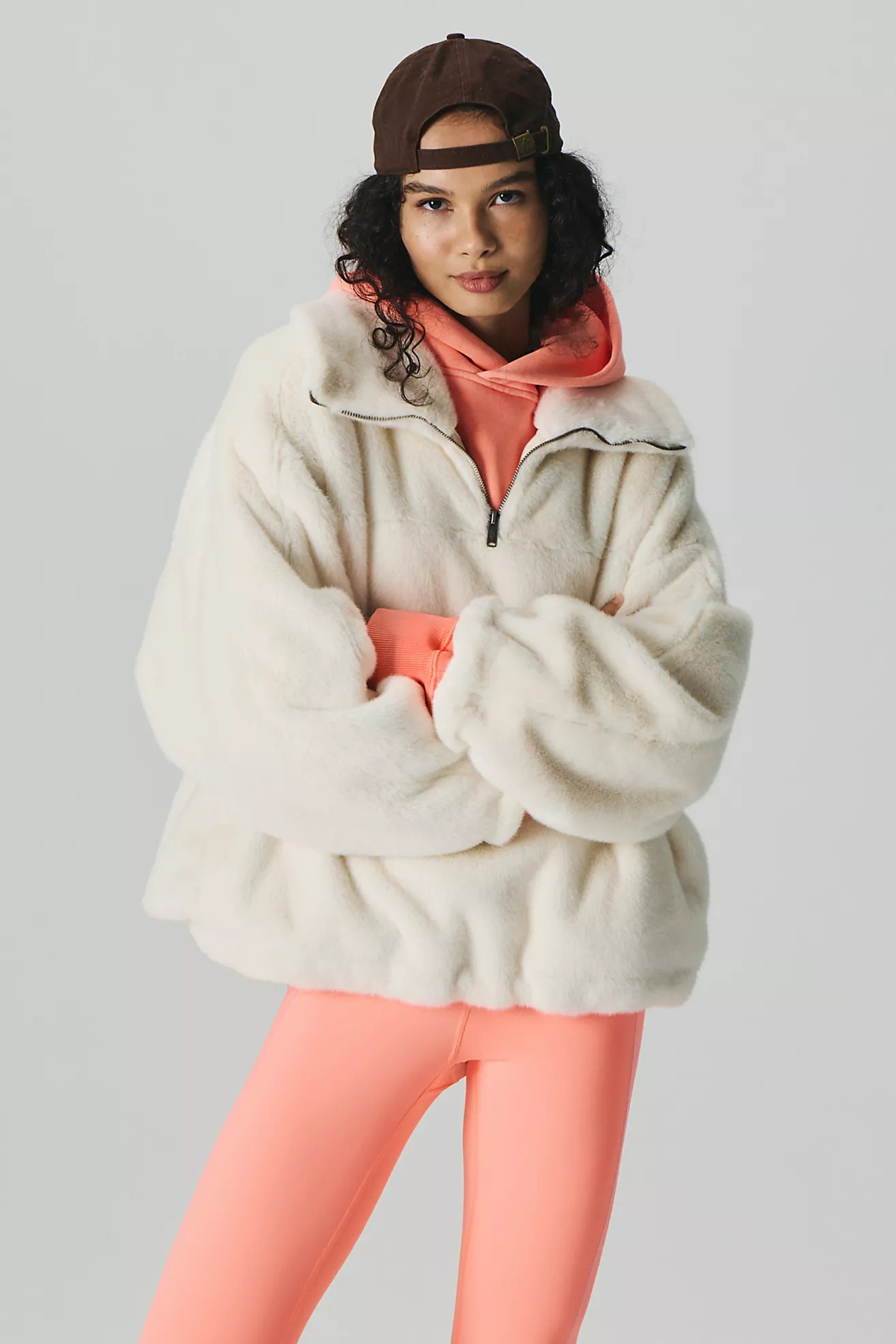 Alpine Faux Fur Half Zip | Free People (Global - UK&FR Excluded)