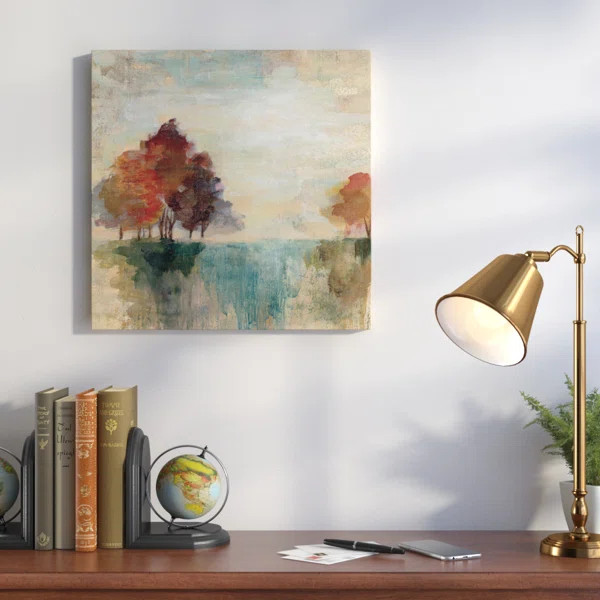 Landscape Monotype II Framed On Canvas by Silvia Vassileva Painting | Wayfair North America