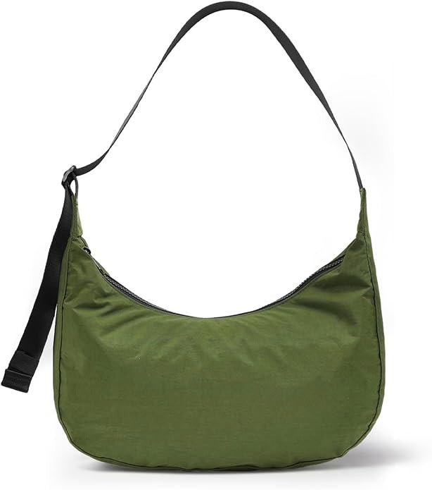 Medium Nylon Crossbody Crescent Bag: Slouchy Style Shoulder Casual with Adjustable Strap | Amazon (US)