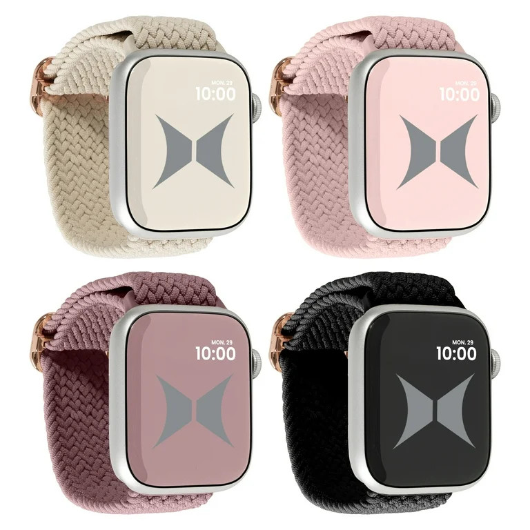 Xtreme Unisex Smart Watch Nylon Braided Elastic Band 4 Pack – Small Size, Breathable, Adjustabl... | Walmart (US)