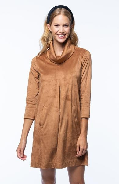 KIM FAUX SUEDE DRESS | tyler boe