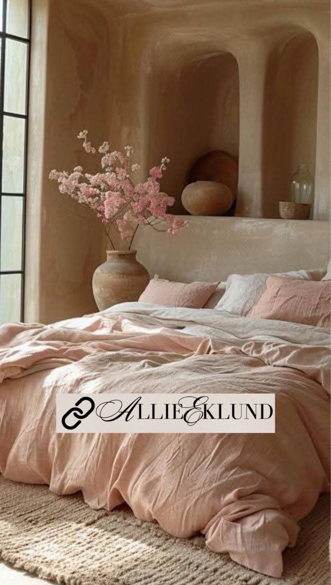 Shop my bedding here 💫 This isn’t my bed but it’s the inspo design we sourced to find the bedding I wanted and I’m obsessed!!! 

I change out my bedding between 3 styles or so every time I wash my sheets so this is one of a few! 🧴🌸

#ltkbedding #roomdecor #bedroom