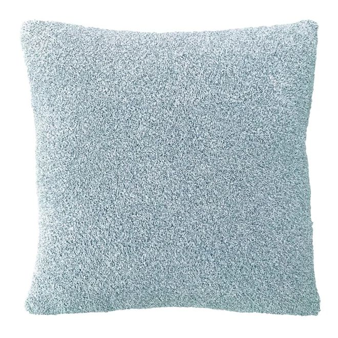 Blue Heathered Cozy Plush Throw Pillow, 18" | At Home