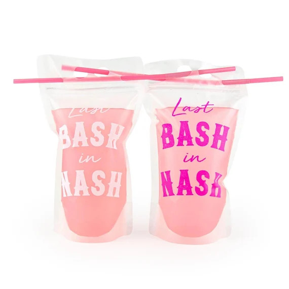 Nashville Bachelorette Party Drink Pouches  Reusable - Etsy | Etsy (US)