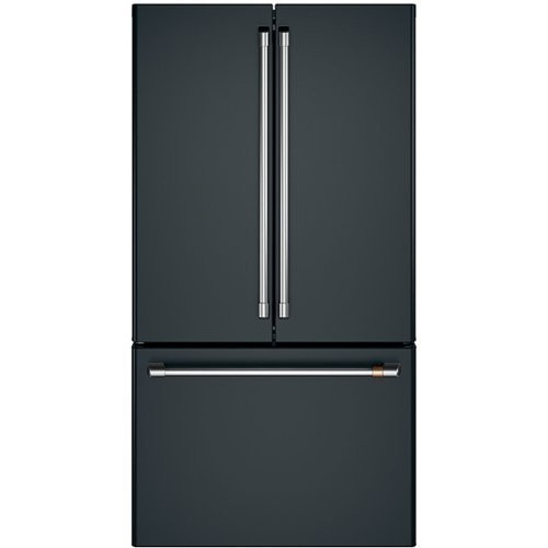 Café - 23.1 Cu. Ft. French Door Counter-Depth Refrigerator - Matte black | Best Buy U.S.