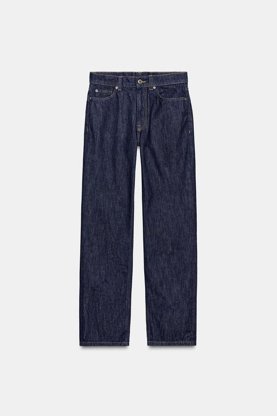 ZW COLLECTION HI-RISE STRAIGHT LEG JEANS | Zara US