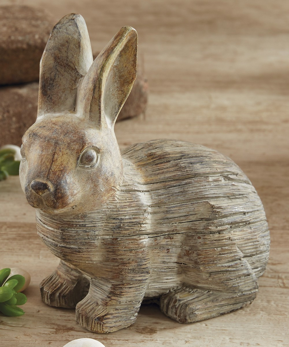 Cement Bunny Figurine | zulily