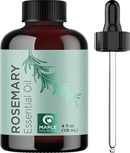 Pure Rosemary Essential Oil with Dropper - Undiluted Rosemary Oil for Hair Skin and Nails and Ref... | Amazon (US)