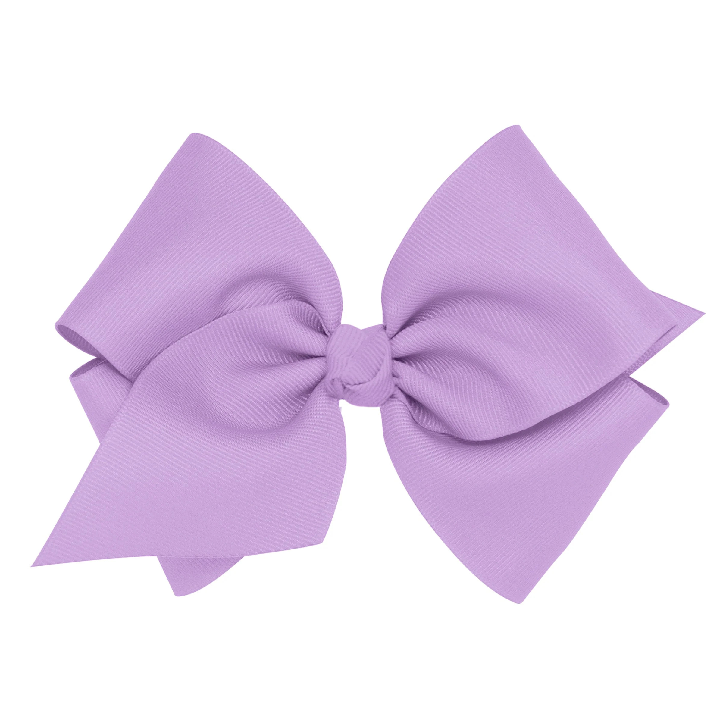 Wee Ones King Grosgrain Hair Bow with Center Knot - Light Orchid | JoJo Mommy