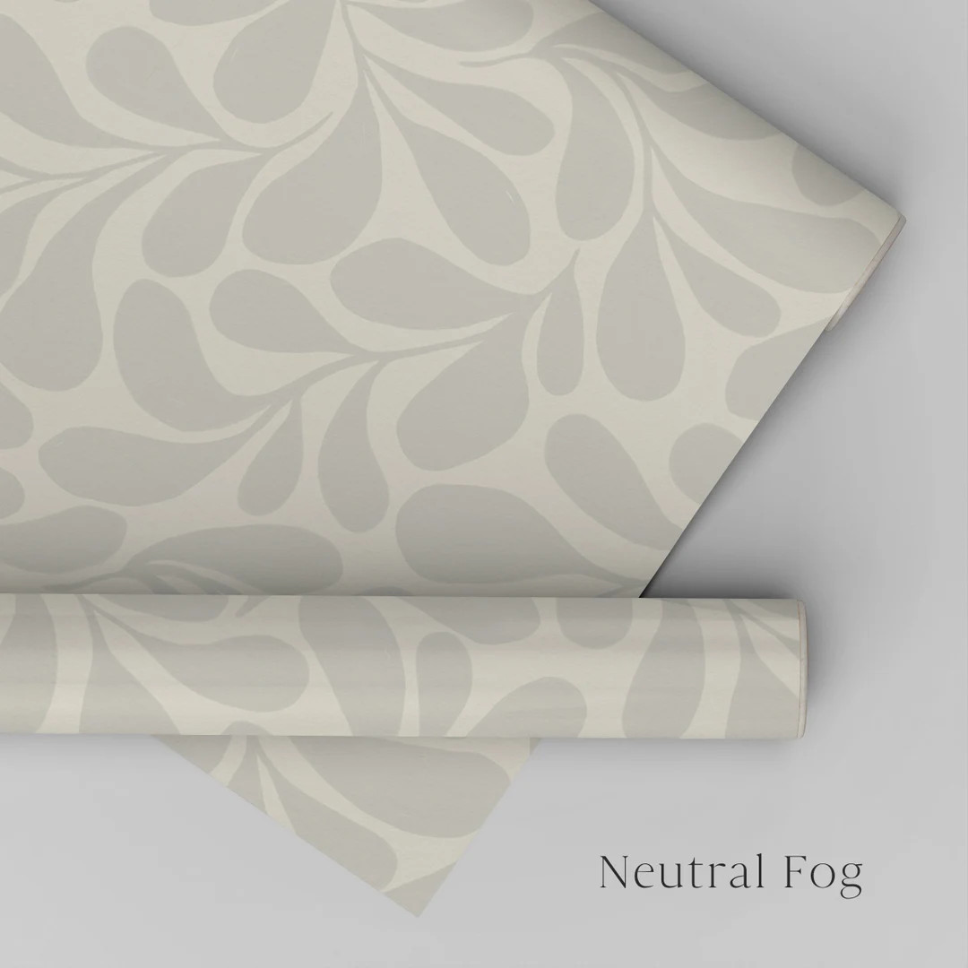 MCM Foliage Leaf Wallpaper, Pre-pasted Easy Installation and Removal, Cute Wallpaper Nursery Wall... | Etsy (US)