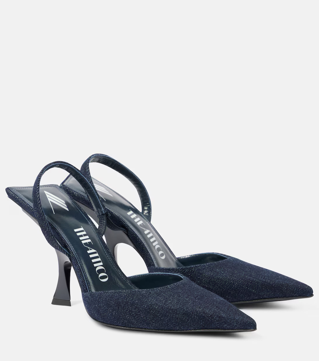 Ester 95 denim slingback pumps | Mytheresa (UK)