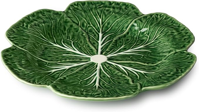 Le Jardin Cabbage 3D 13" ROUND PLATTER – Green Cabbage Leaf Platter – Heirloom-Inspired Serve... | Amazon (US)